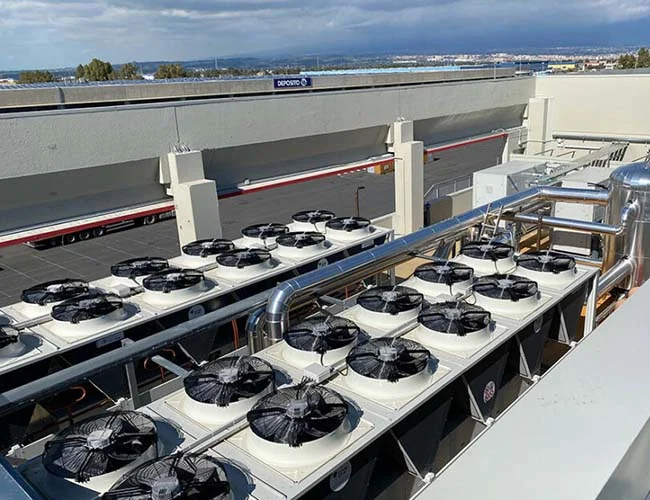 unità evaporanti industriali per industria ortofrutticola installato dalla Norbafrigo