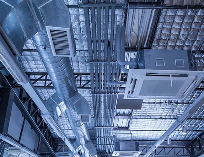 canalizzazione impianto per data center a temperatura controllata installato dalla norbafrigo