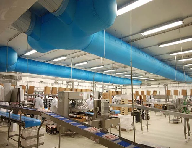 sala di lavorazione settore ortofrutta installata dalla norbafrigo